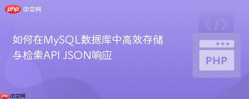 如何在MySQL数据库中高效存储与检索API JSON响应