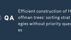 Construire efficacement des arbres de Huffman : stratégies de tri sans files d'attente prioritaires