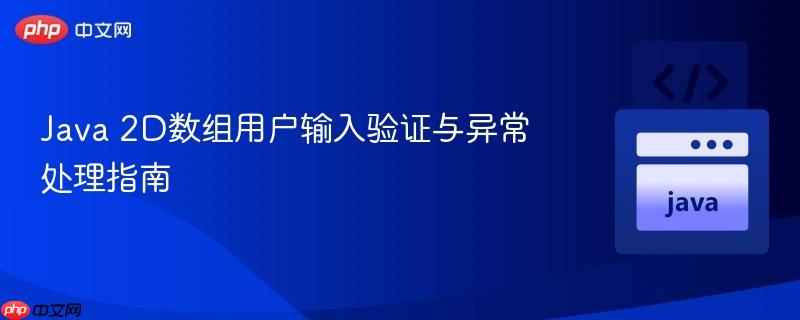 Java 2D数组用户输入验证与异常处理指南