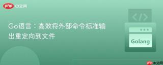 Go语言：高效将外部命令标准输出重定向到文件