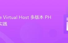 Apache Virtual Host 多版本 PHP 配置实践