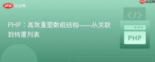PHP：高效重塑数组结构——从关联到转置列表