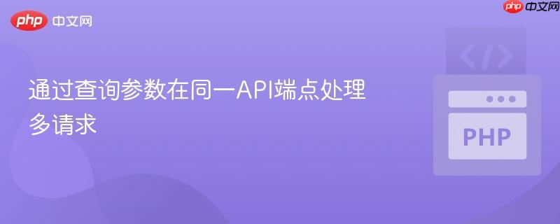 通过查询参数在同一API端点处理多请求