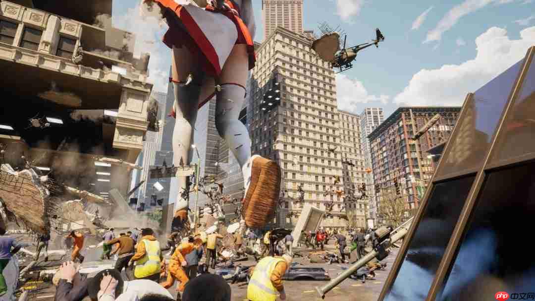 《女巨人游乐场》全新截图 性感女巨人狠狠踩人