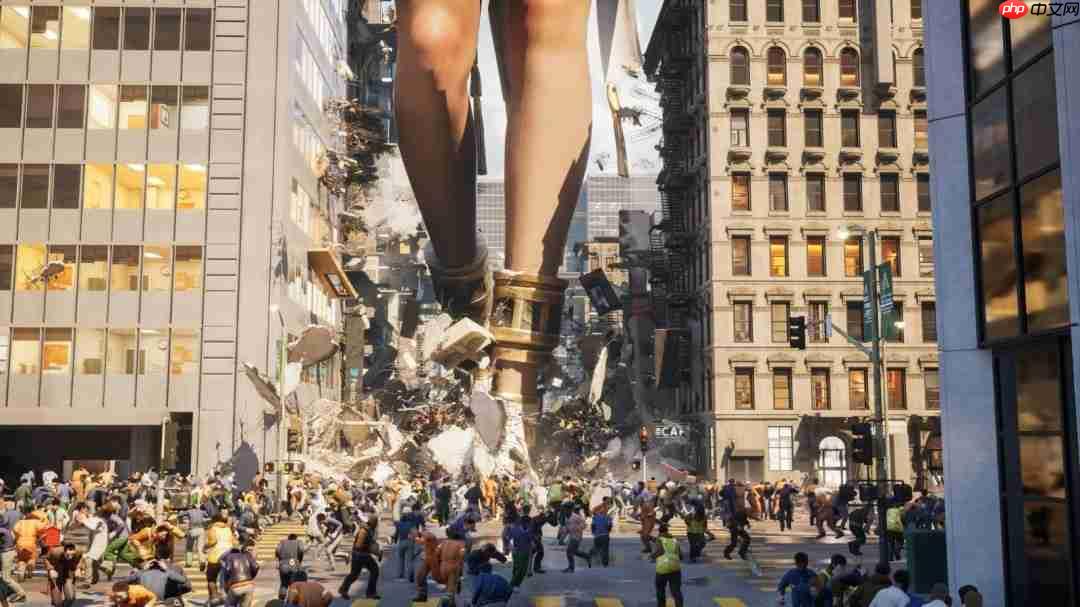 《女巨人游乐场》全新截图 性感女巨人狠狠踩人