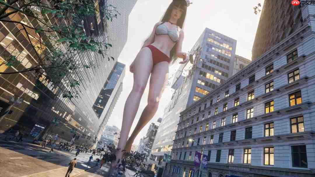 《女巨人游乐场》全新截图 性感女巨人狠狠踩人