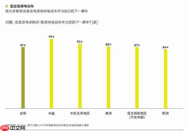 机构:99%中国纯电车用户考虑复购 全球只有87%