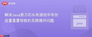 解决Java剪刀石头布游戏中布尔变量重置导致的无限循环问题