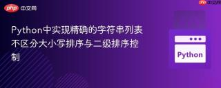 Python中实现精确的字符串列表不区分大小写排序与二级排序控制