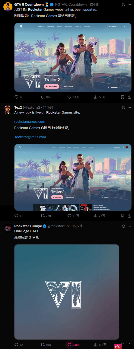 R星官网大改版 《GTA6》发售日期藏起来了!