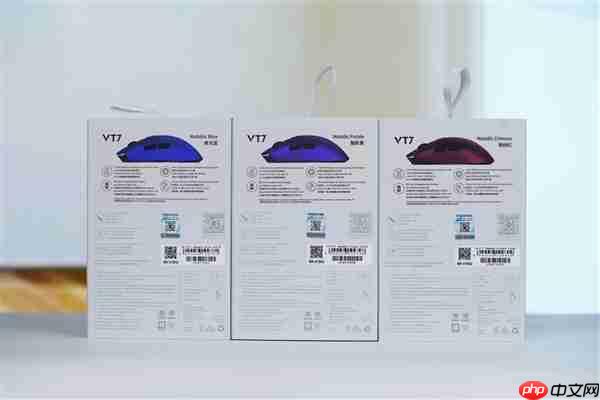 质感金属漆涂装!雷柏VT7二代系列鼠标图赏