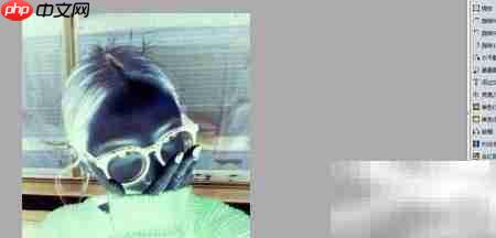 舞蝶飞创意照片反相教程