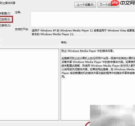 关闭WMP网络共享进程方法