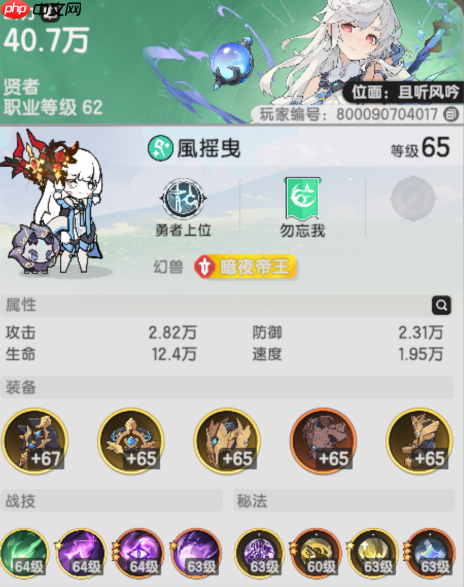 《杖剑传说》贤者技能搭配