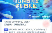 弹涂鱼之所以得名是因为