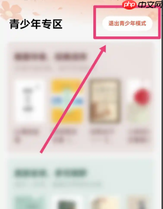 红果免费短剧青少年模式关闭方法