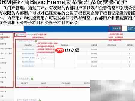 SRM供应商关系管理框架