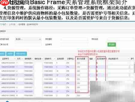 SRM供应商关系管理框架