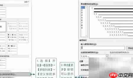多级列表实现编号功能
