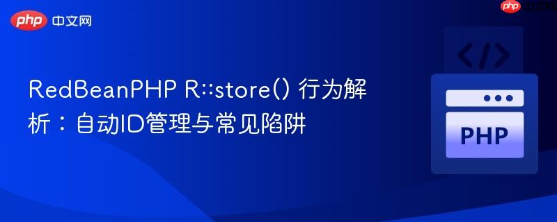 RedBeanPHP R::store() 行为解析:自动ID管理与常见陷阱