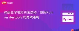 构建金字塔式列表结构：使用Python itertools 的高效策略