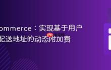 WooCommerce：实现基于用户角色和配送地址的动态附加费