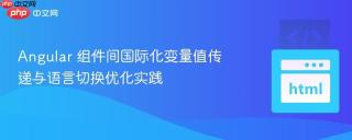 Angular 组件间国际化变量值传递与语言切换优化实践