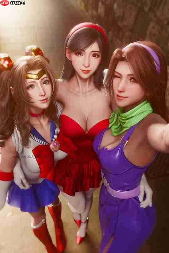 《最终幻想7》超美3D图！爱丽丝COS水兵月 不给糖就捣蛋