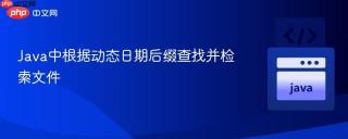 Java中根据动态日期后缀查找并检索文件