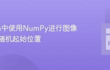 Python中使用NumPy进行图像切片的随机起始位置