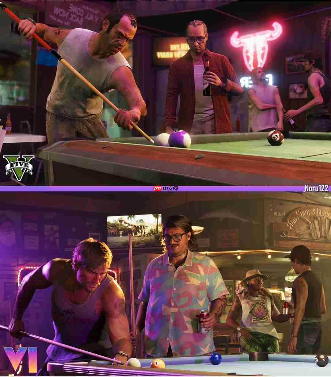 粉丝用《给他爱5》重现《GTA6》官方截图