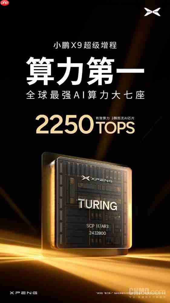 小鹏汽车:X9超级增程为全球最强AI算力大七座车型