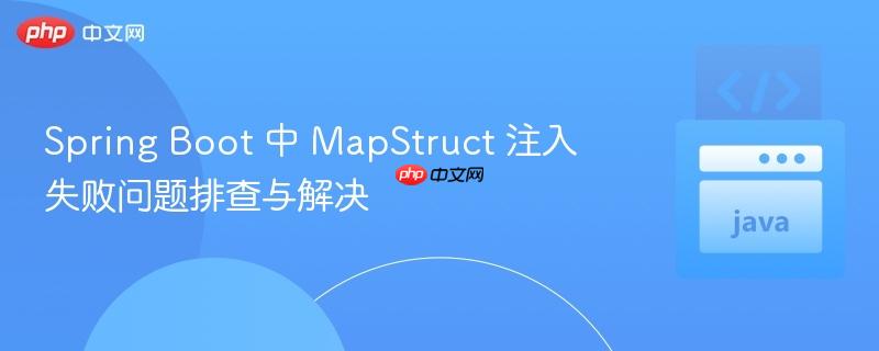 spring boot 中 mapstruct 注入失败问题排查与解决