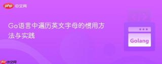 Go语言中遍历英文字母的惯用方法与实践