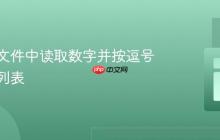 从文本文件中读取数字并按逗号分隔成列表