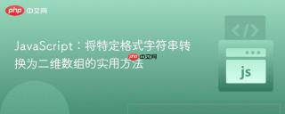 JavaScript：将特定格式字符串转换为二维数组的实用方法