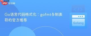 Go语言代码格式化：gofmt与制表符的官方推荐