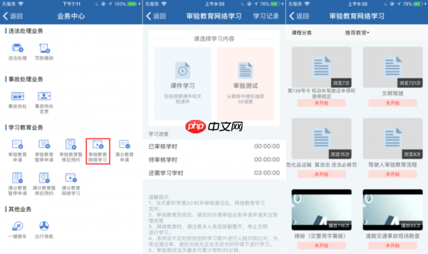 《交管12123》办理驾驶证审验业务方法