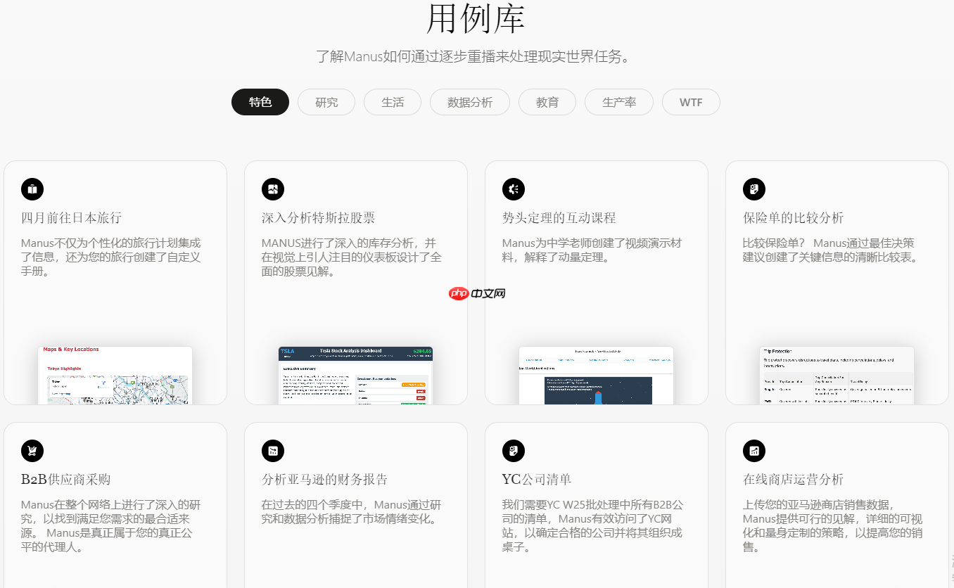 《manus》功能介绍