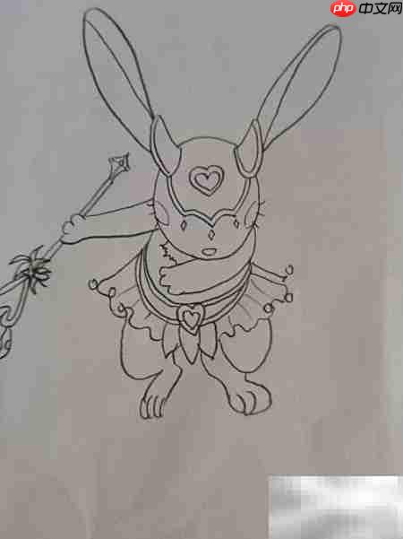 小魔仙魔法兔绘画教程