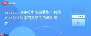 JavaScript字符串高级截取：利用slice()方法实现灵活的负索引操作
