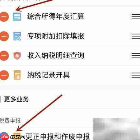 个税首页常用业务调整