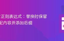 Go语言正则表达式：替换时保留原始匹配内容并添加后缀