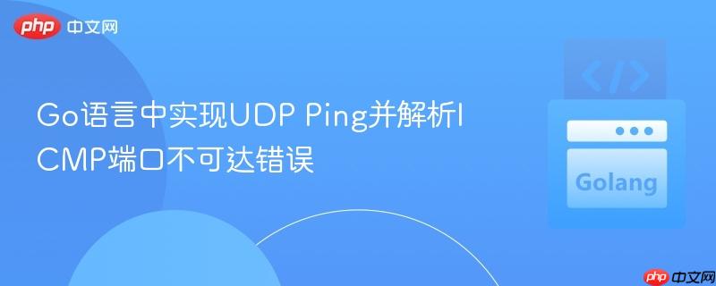 Go语言中实现UDP Ping并解析ICMP端口不可达错误