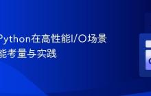 C++与Python在高性能I/O场景下的性能考量与实践