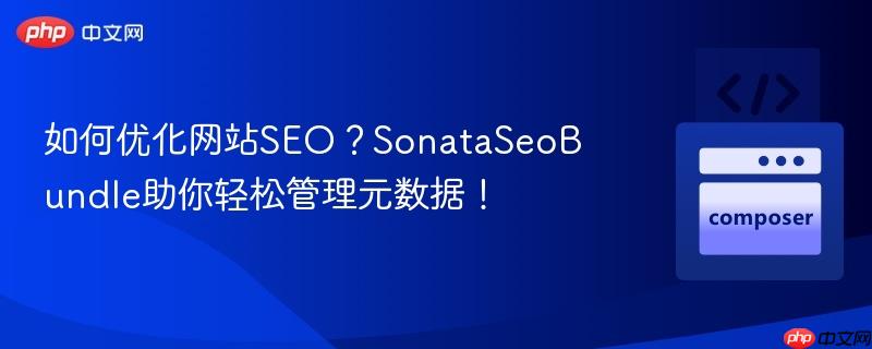 如何优化网站seo?sonataseobundle助你轻松管理元数据!