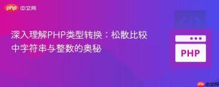 深入理解PHP类型转换:松散比较中字符串与整数的奥秘