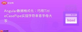 Angular数据格式化：巧用TitleCasePipe实现字符串首字母大写