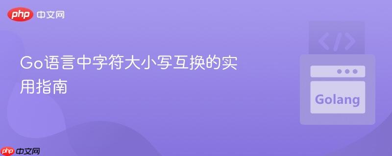 go语言中字符大小写互换的实用指南