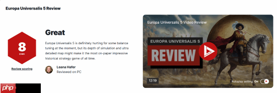 晨报|《欧陆风云5》IGN8分 《哈迪斯2》发售后首个大型补丁正式上线